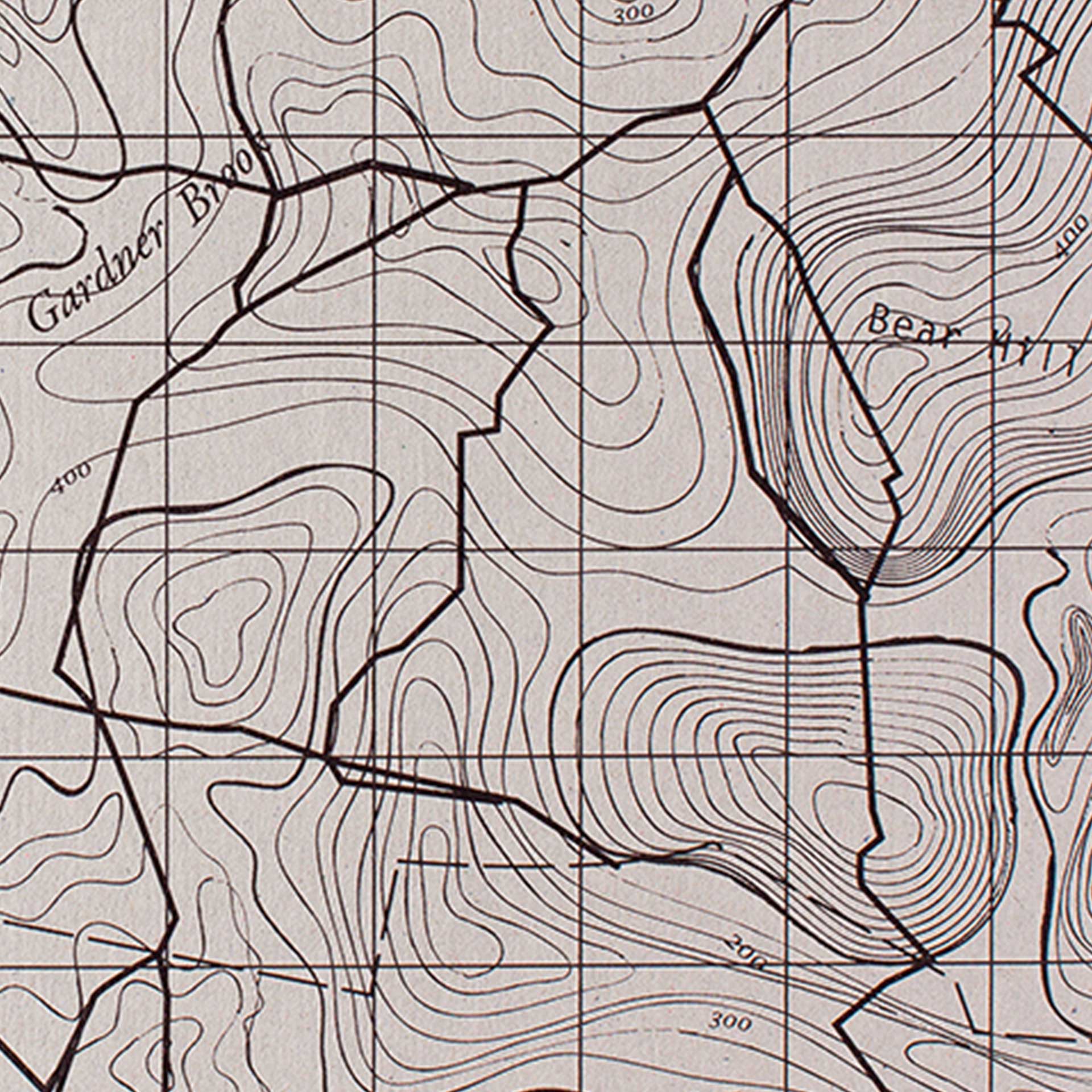 Topographical Map Decomposition Book (Grid Pages) - Image 2